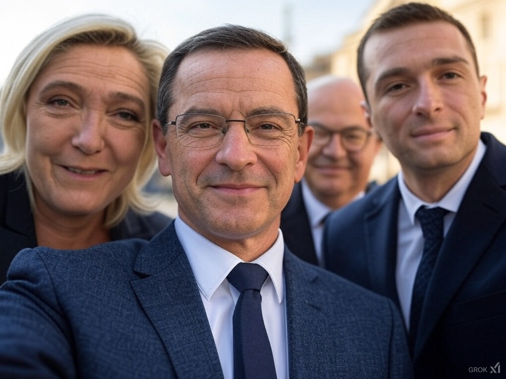 Bruno Retailleau marine lepen et jordan bardela